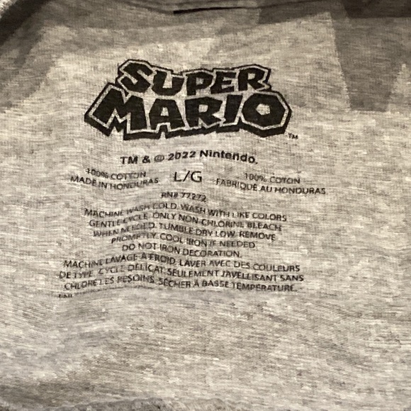 Nintendo Super Mario shirts L x 2. NWT - Picture 6 of 7